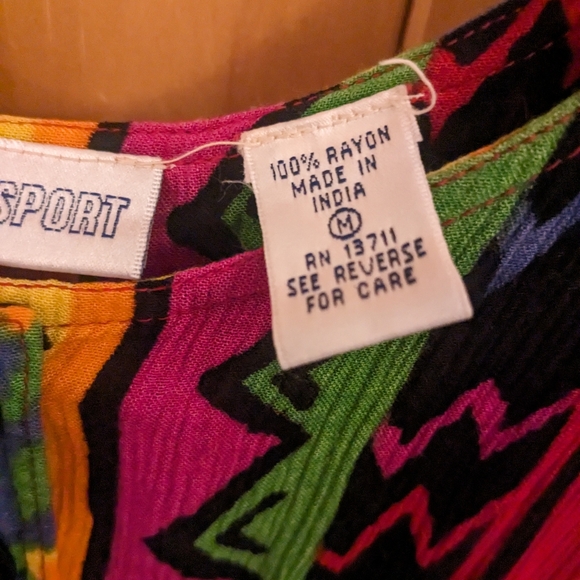 Vintage Pier 1 Imports Midi Sun Dress - Picture 6 of 8